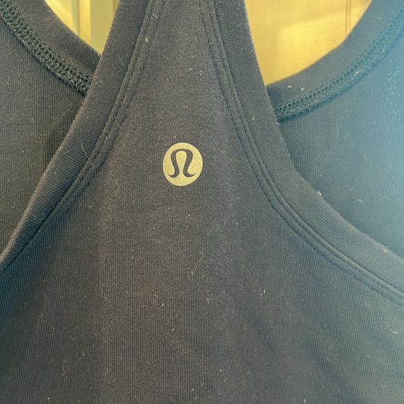 Lululemon Navy Racerback Tank Size 4 - Picture 3 of 5